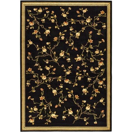 Safavieh Lyndhurst 7.75 ft. x 10.75 ft. Machine Made Large Rectangle Rug - Black-Green LNH220A-8